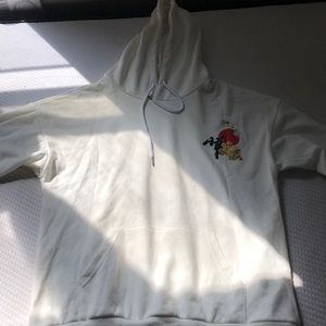 Oversized White Pullover hoodie